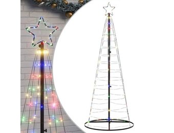vidaXL Kerstboom LED Kleurrijk 182cm - 64% Korting