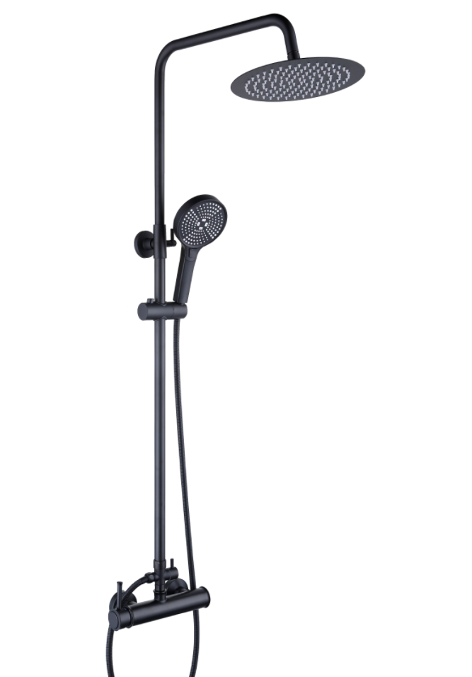 Doucheset Zwart - Regendouche & Handdouche - 41% Korting!