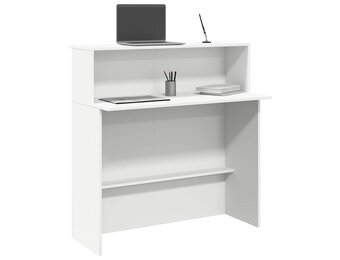 vidaXL Receptiebalie 100x50x103,5 cm Wit - 35% Korting!