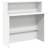 vidaXL Receptiebalie 100x50x103,5 cm Wit - 35% Korting!