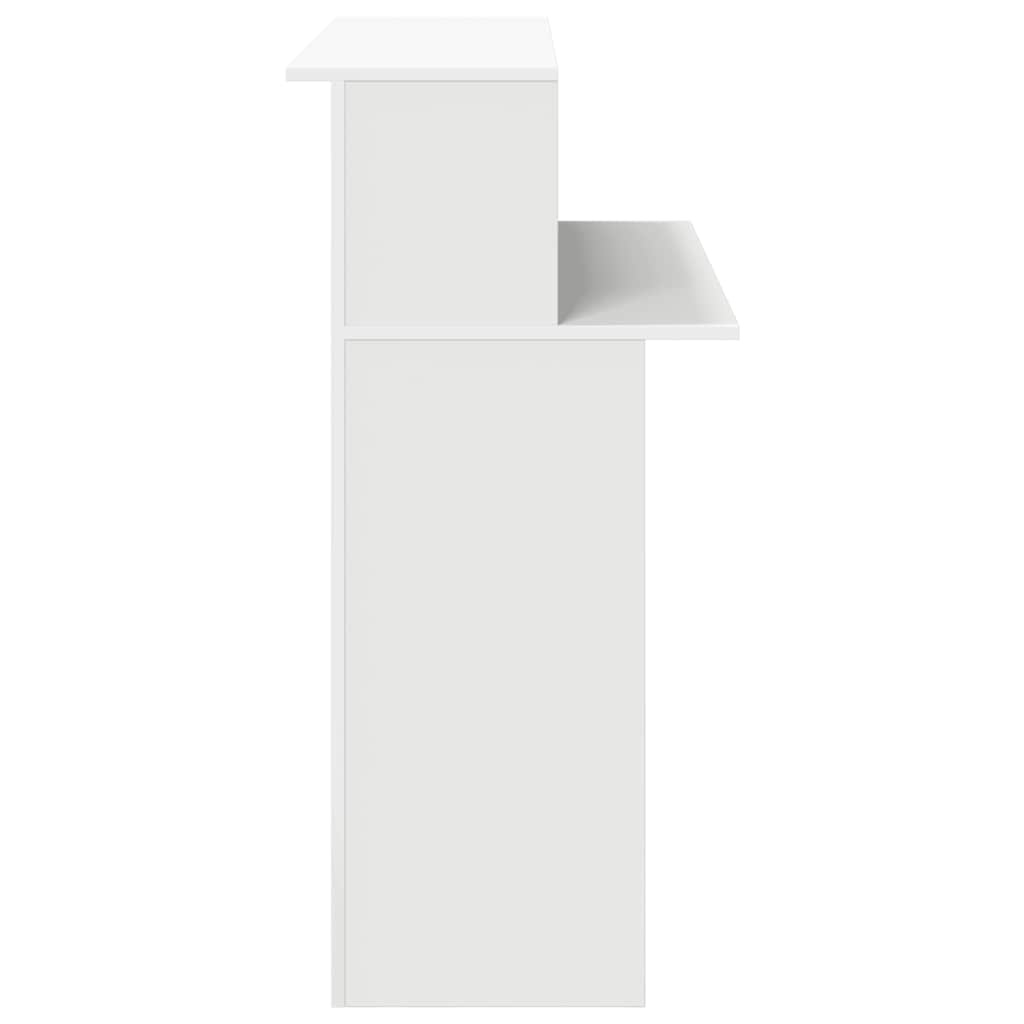 vidaXL Receptiebalie 100x50x103,5 cm Wit - 35% Korting!