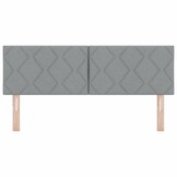 vidaXL Stoffen Hoofdbord Lichtgrijs (144cm) - 35% Korting!