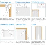 Magnetisch Vliegengaas Balkondeur - 90x190cm - 30% Korting!