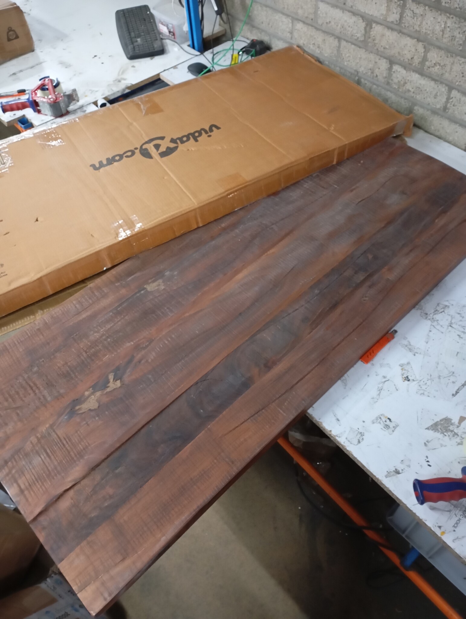 vidaXL Tafelblad 140x60cm Gerecycled Hout - 60% Korting