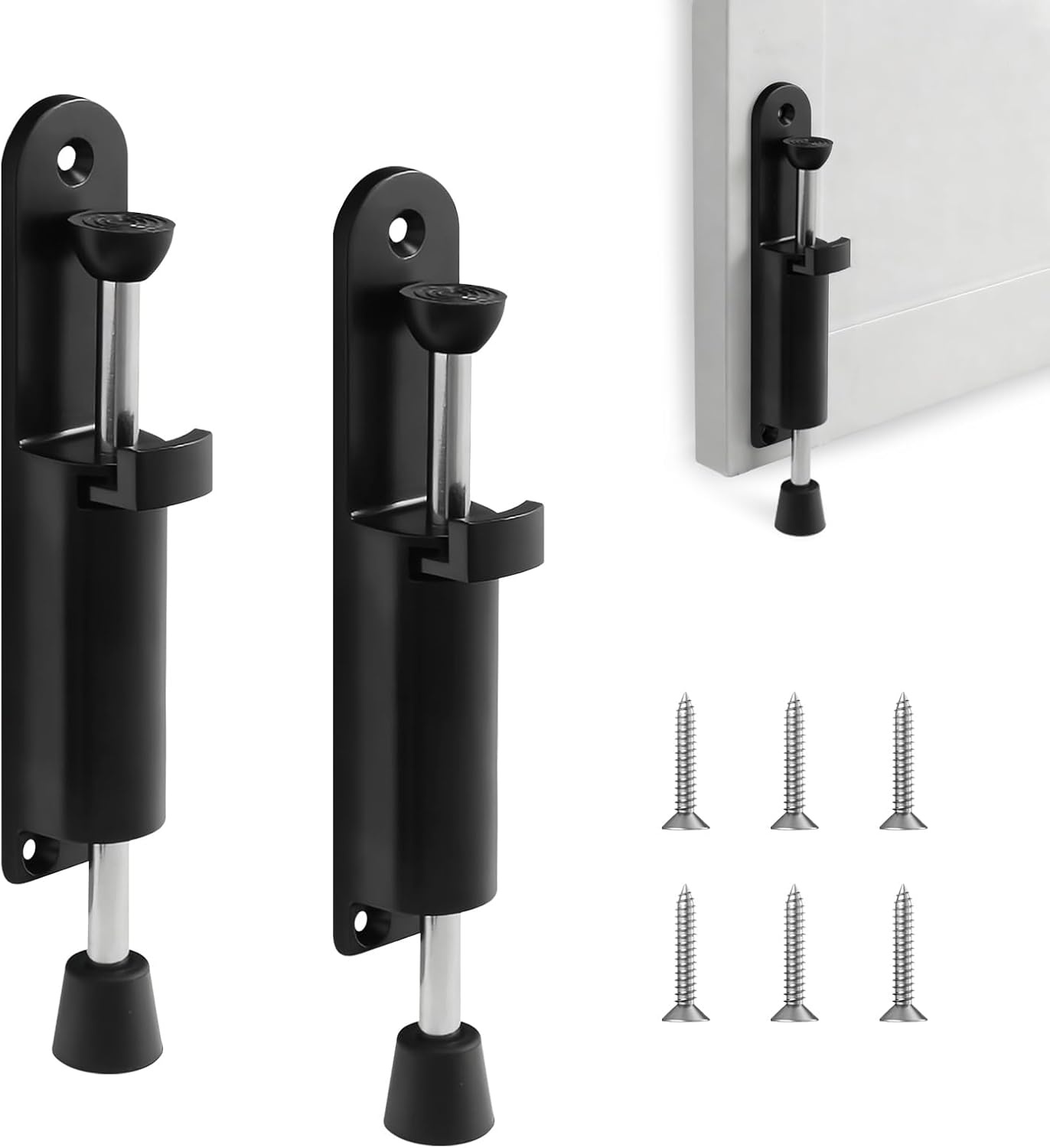 2x Deurstopper Deursluiter - Zink-Alloy met Rubber - 30% Korting