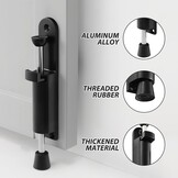 2x Deurstopper Deursluiter - Zink-Alloy met Rubber - 30% Korting