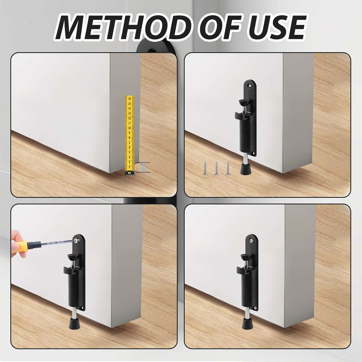 2x Deurstopper Deursluiter - Zink-Alloy met Rubber - 30% Korting