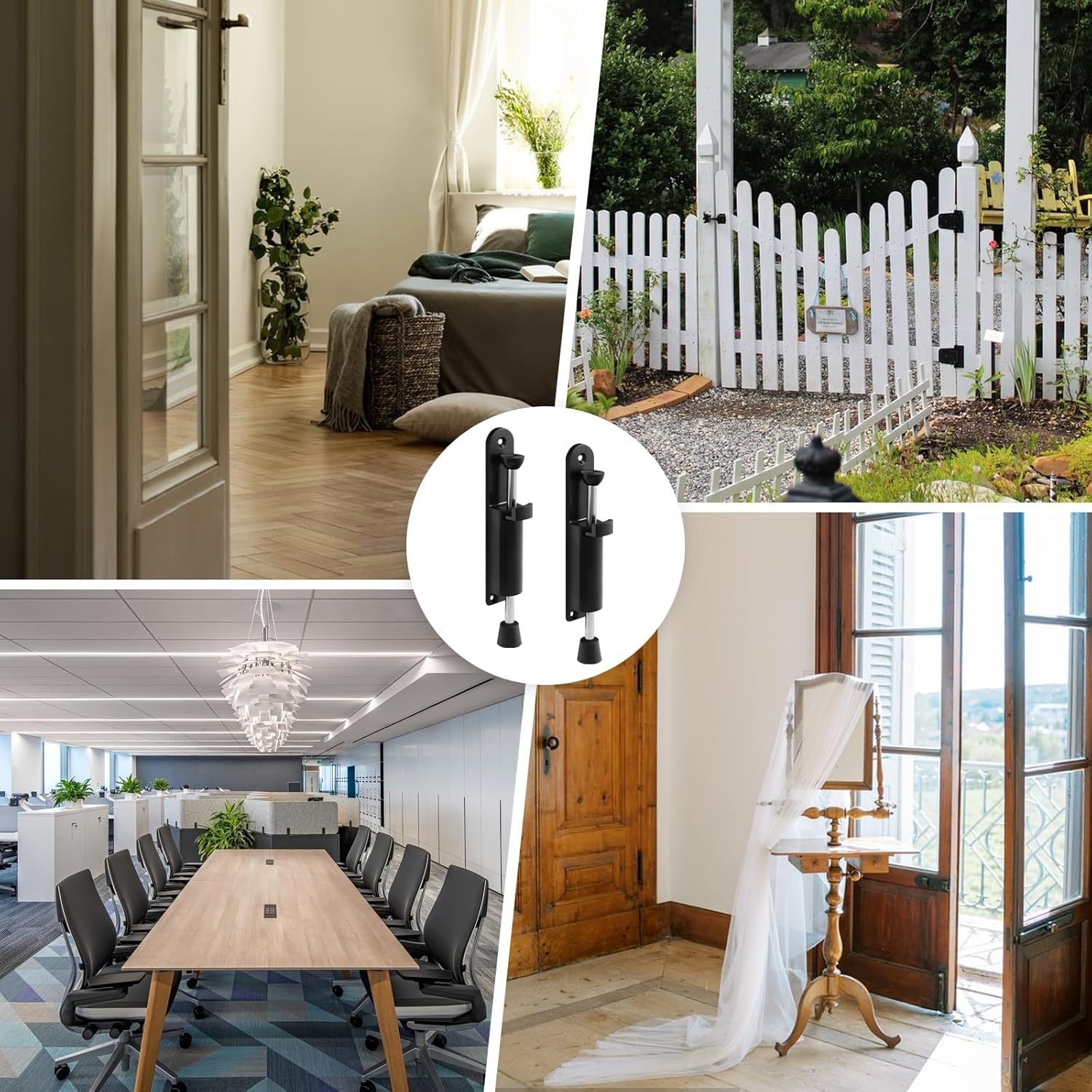 2x Deurstopper Deursluiter - Zink-Alloy met Rubber - 30% Korting