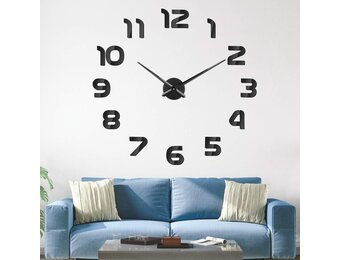 SOLEDI 3D Wandklok - Zelfklevend & Stille Beweging - 55% Korting!