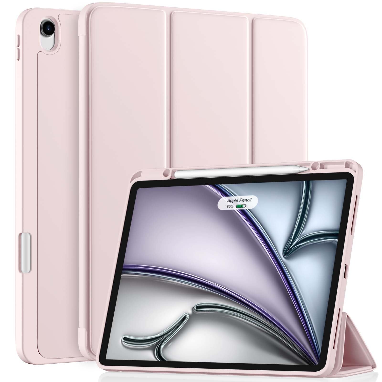Vobafe iPad Air 13" Hoes met Potloodhouder & Stand - Roze (30% Korting)