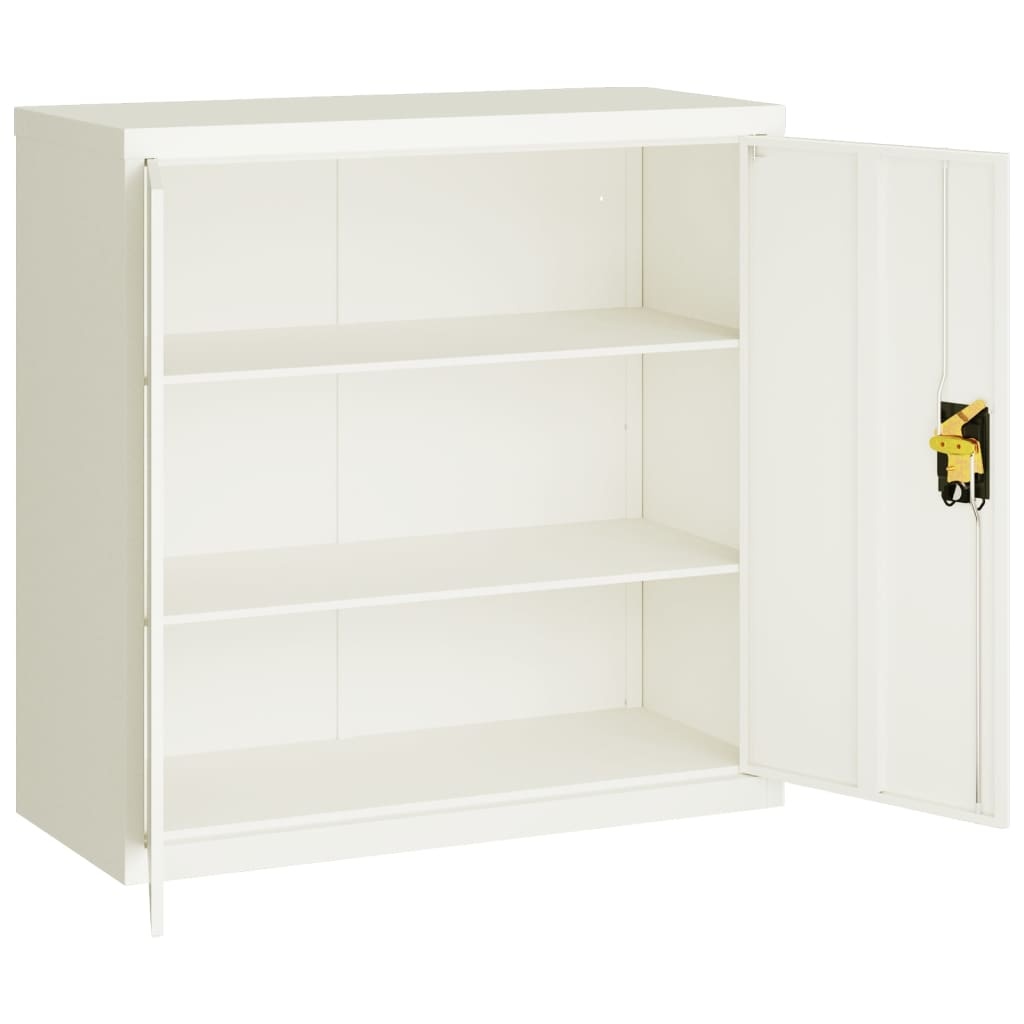 vidaXL Archiefkast Staal Wit 90x40x90 cm - 55% Korting!