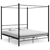 vidaXL Hemelbedframe Metaal Zwart 180x200 | -55%