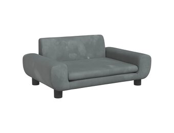 vidaXL Hondenmand 70x45cm Fluweel Donkergrijs - 47% Korting!