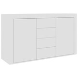 vidaXL Dressoir 120x36x69 cm Wit Bewerkt Hout - 55% Korting