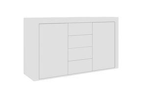 vidaXL Dressoir 120x36x69 cm Wit Bewerkt Hout - 55% Korting
