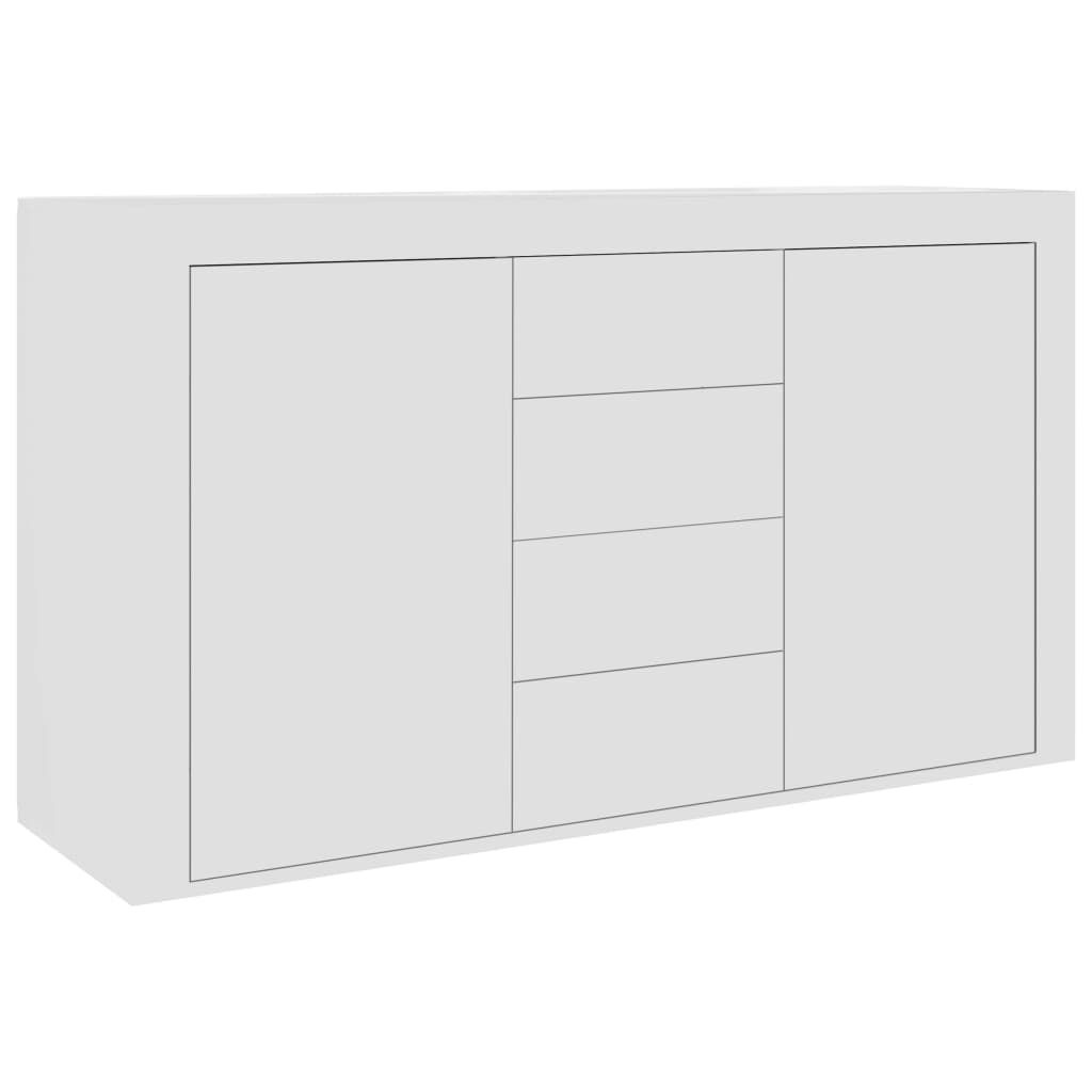 vidaXL Dressoir 120x36x69 cm Wit Bewerkt Hout - 55% Korting