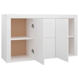 vidaXL Dressoir 120x36x69 cm Wit Bewerkt Hout - 55% Korting