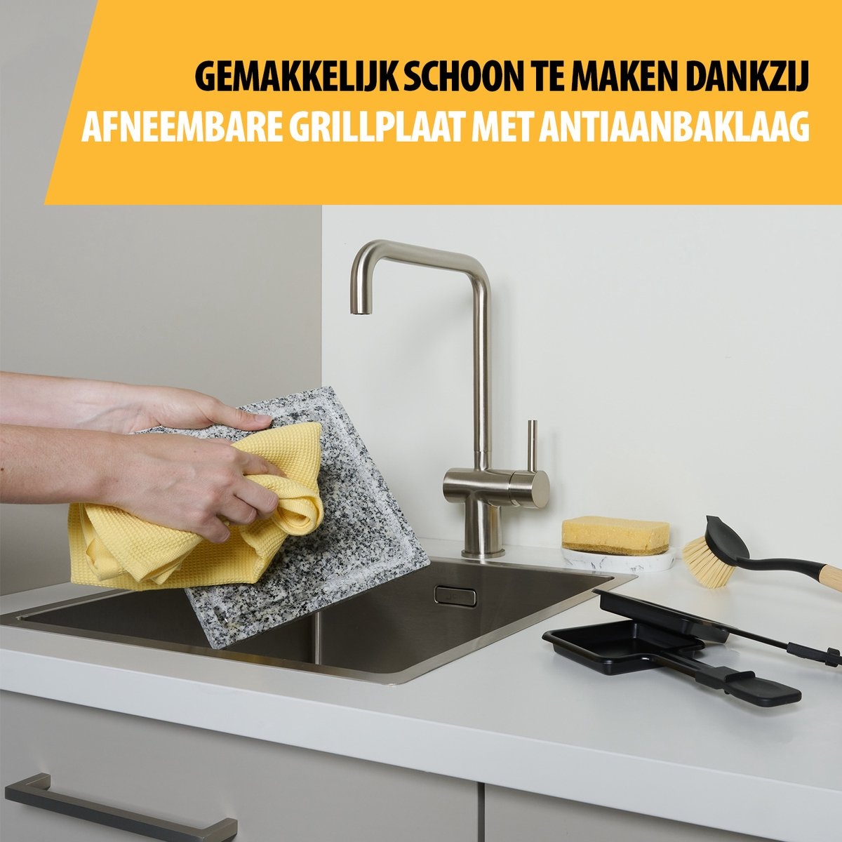 Tristar Gourmetset RA-2745 - 4 Pers. - Steengrill - 40% Korting!