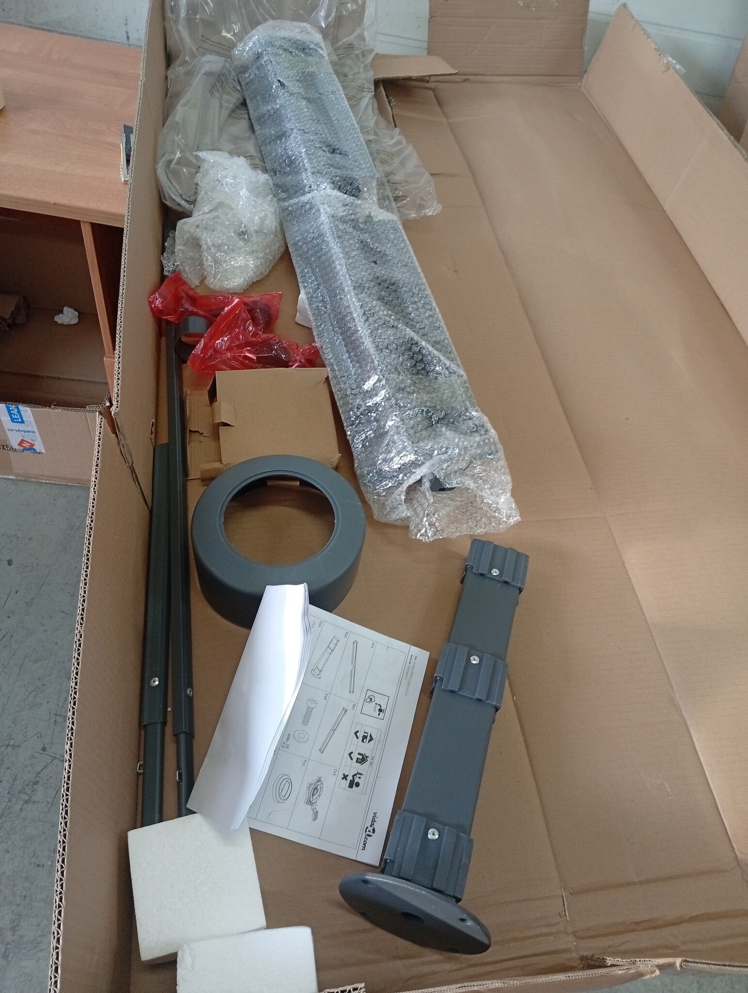 VidaXL Zweefparasol Taupe 400x300cm - 64% Korting!