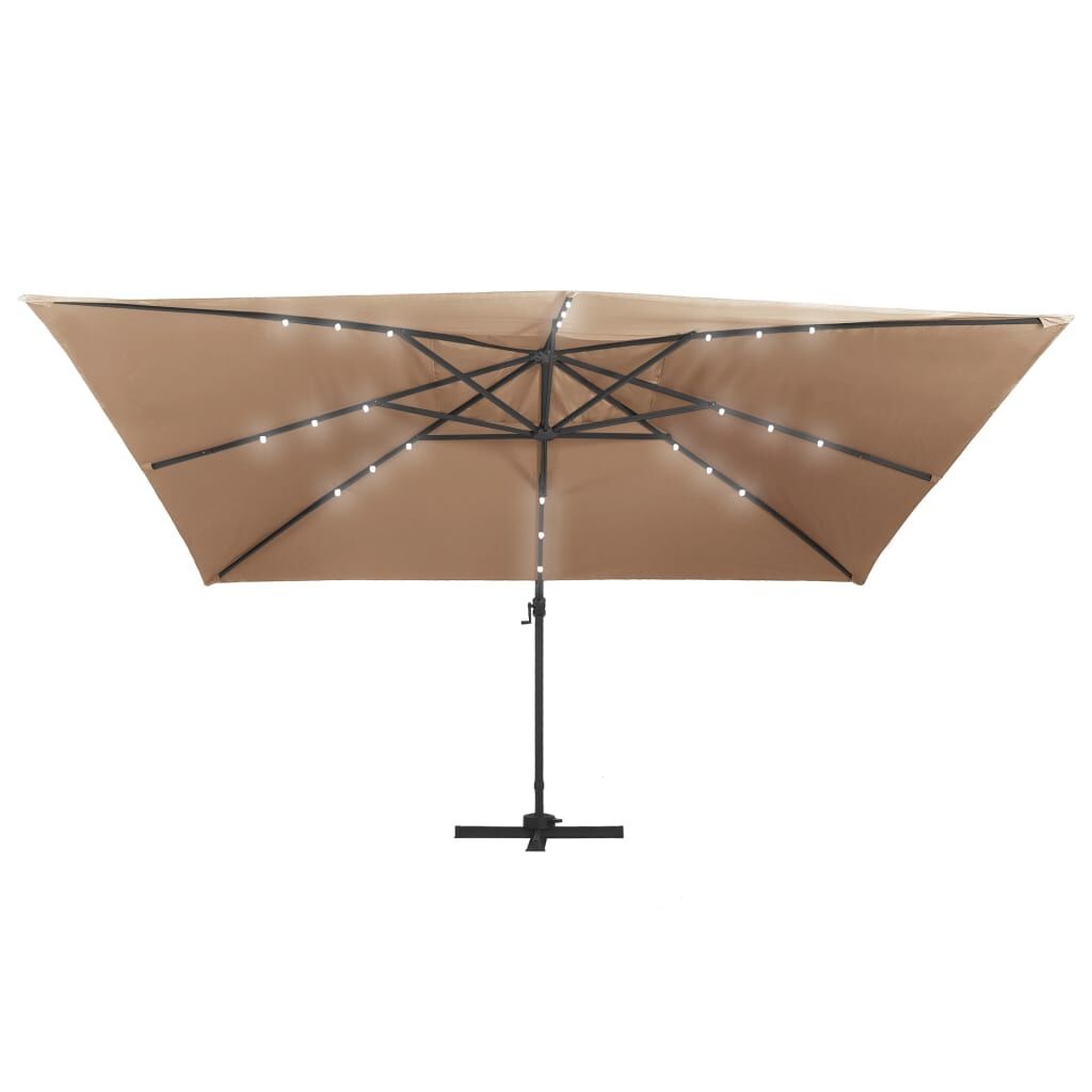 VidaXL Zweefparasol Taupe 400x300cm - 64% Korting!