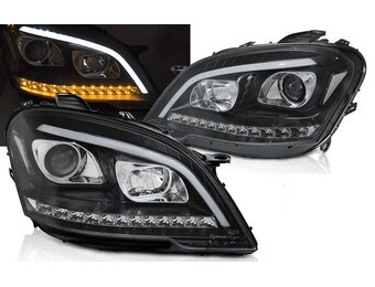 Koplampen Mercedes W164 ML 09-11 (Zwart, LED) - 64% Korting!