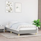 vidaXL Bedframe 90x200cm Lichtgrijs - Nu 64% Korting!