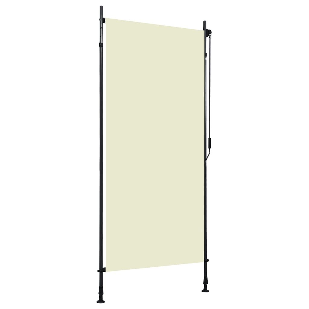 vidaXL Rolgordijn Buiten 100x270 cm Crème - 74% Korting!