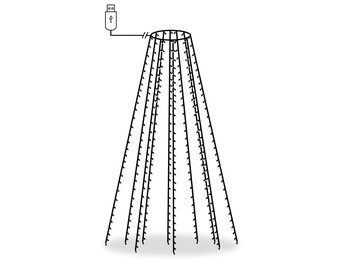 vidaXL Kerstverlichting 300 LED Koudwit (300 cm) - 54% Korting!