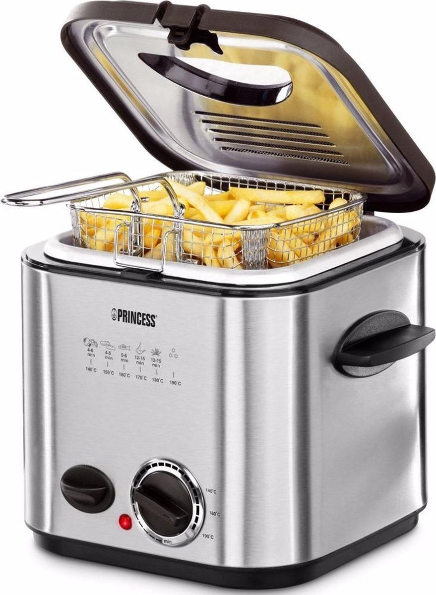 Princess Mini Friteuse & Fondue 182611 - 1.2L - Compact - 32% Korting