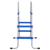 vidaXL Zwembadladder Bovengronds 84 cm Staal/Kunststof - 42% Korting