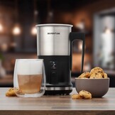 Inventum MK350 Melkopschuimer | 50% Korting | Zwart/RVS