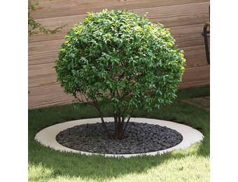 vidaXL Platte boomring Wit 43% Korting | Ø90/120 cm Staal