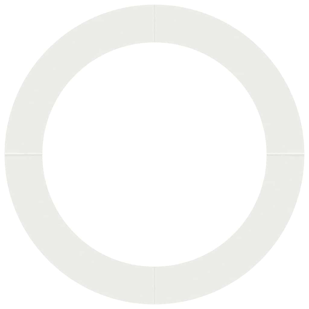 vidaXL Platte boomring Wit 43% Korting | Ø90/120 cm Staal