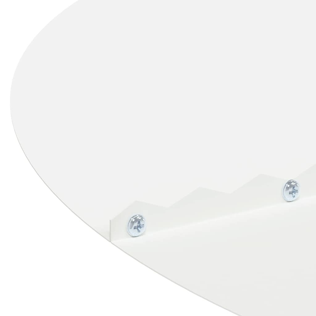 vidaXL Platte boomring Wit 43% Korting | Ø90/120 cm Staal