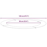 vidaXL Platte boomring Wit 43% Korting | Ø90/120 cm Staal
