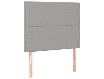 vidaXL Hoofdborden 2 st 80x5x78/88 cm lichtgrijs - 53% Korting!