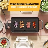 Tristar Bakplaat BP-2667 - 2000W - Gourmet & Grill - 46x26cm - 4-6 pers - 42% Korting!