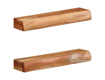 vidaXL Wandschappen Massief Acaciahout (2 stuks) - 53% Korting!