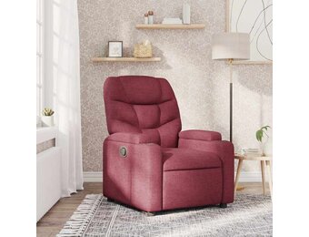 vidaXL Fauteuil verstelbaar stof wijnrood - 49% korting