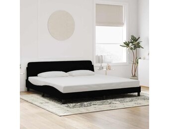 vidaXL Bedframe Fluweel Zwart 200x200 cm - 47% Korting!