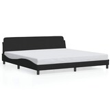 vidaXL Bedframe Fluweel Zwart 200x200 cm - 47% Korting!
