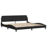 vidaXL Bedframe Fluweel Zwart 200x200 cm - 47% Korting!