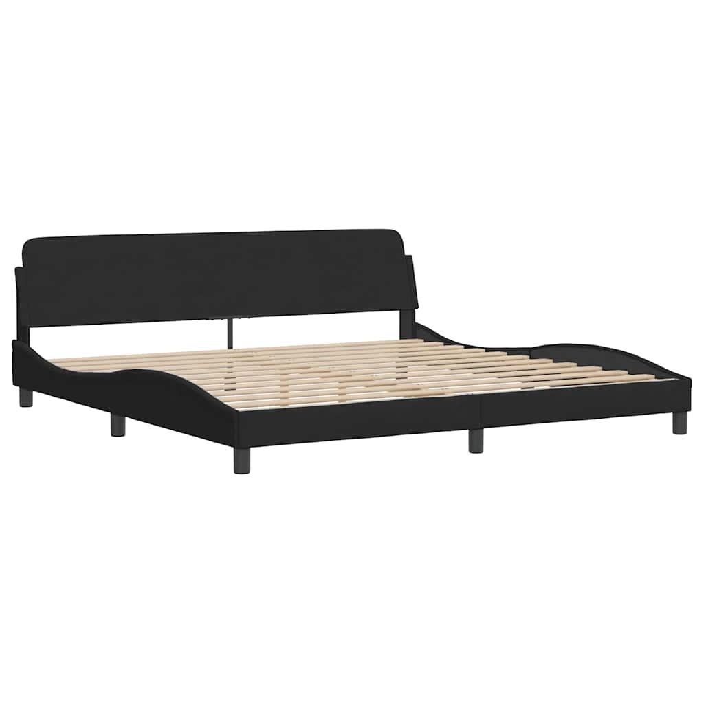 vidaXL Bedframe Fluweel Zwart 200x200 cm - 47% Korting!