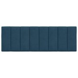 vidaXL Hanko Hoofdbordkussen 140cm Blauw Fluweel - 55% Korting!