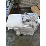 Logeermatras met kussen - 70cm x 200cm x 15cm - Opvouwbaar - Grijs