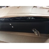 vidaXL 3-delige Loungeset met kussens poly rattan zwart