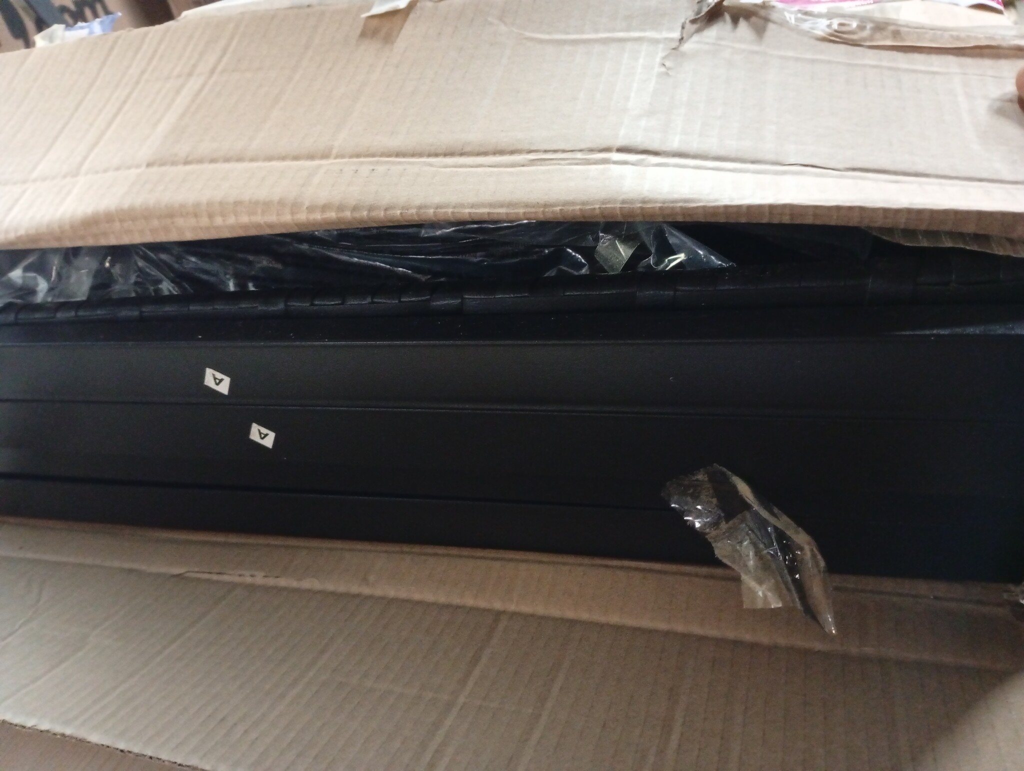 vidaXL 3-delige Loungeset met kussens poly rattan zwart