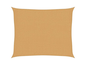 vidaXL Zonnezeil 2,5x3m HDPE Zandkleurig - 42% Korting!