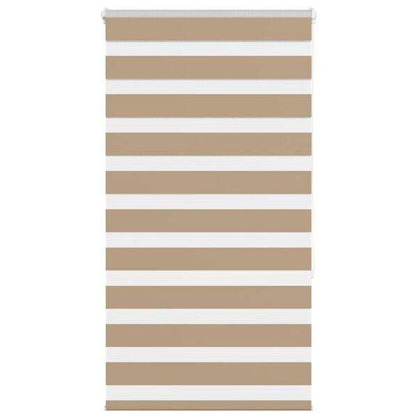 vidaXL Zebra Blind 90x150 cm stofbreedte 85,9 cm polyester zandbruin
