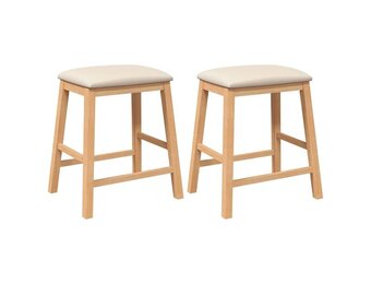 VidaXL Barstoelen Massief Hout (2 stuks) - 62% Korting!